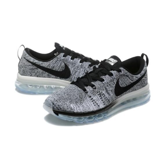 ⁦נעלי נייק-Nike air max Flyknit 2014 White Black⁩ – תמונה ⁦5⁩