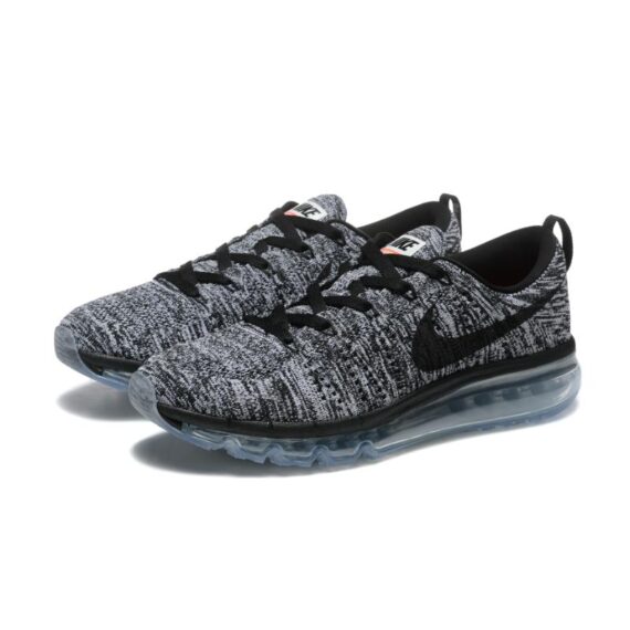 ⁦נעלי נייק-Nike air max Flyknit 2014 Black Gray⁩ – תמונה ⁦3⁩