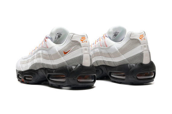 ⁦נעלי נייק NIKE AIR MAX 95 WHITE CREAM BLACK TURKIZ⁩ – תמונה ⁦4⁩