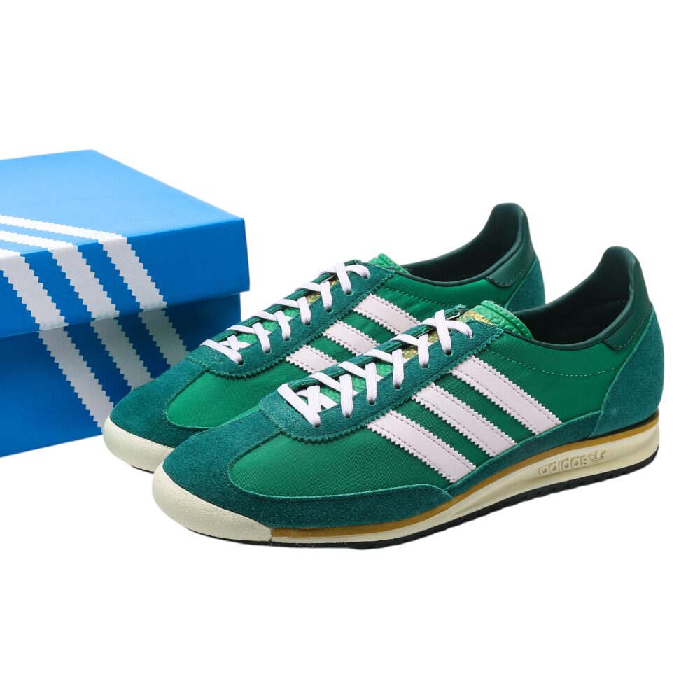 נעלי אדידס-Adidas SL 72 Green White soft – תמונה 7