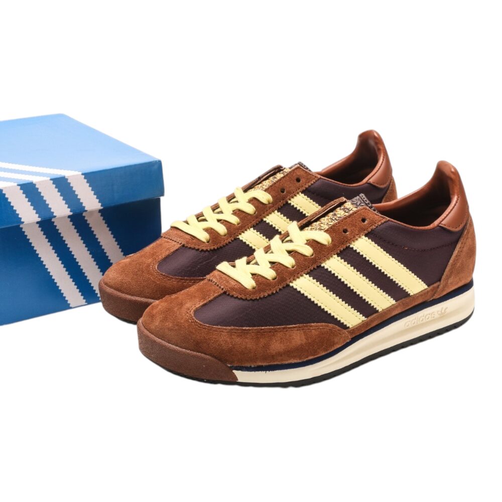 נעלי אדידס-Adidas SL 72 Brown Yellow soft – תמונה 7