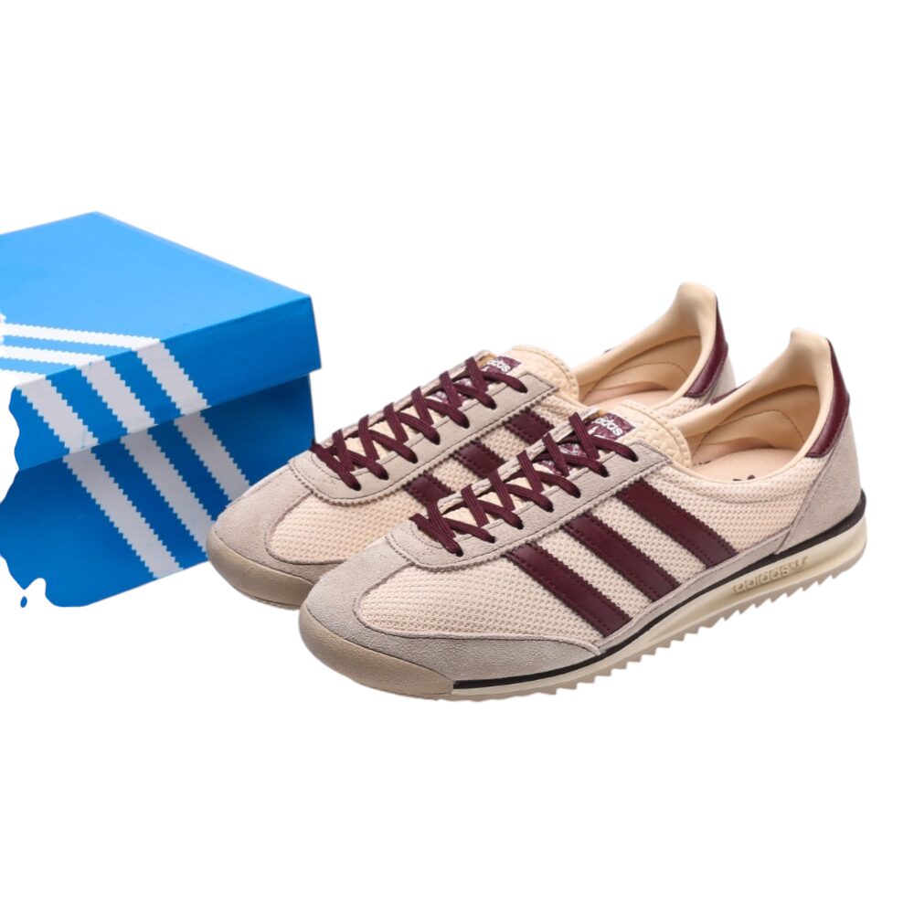 נעלי אדידס-Adidas SL 72 Beige Red soft – תמונה 5