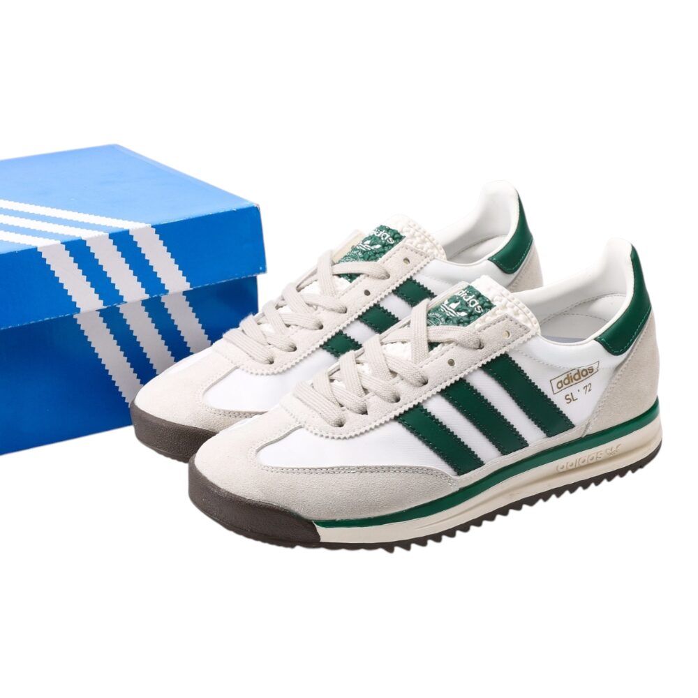 נעלי אדידס-Adidas SL 72 White Green soft – תמונה 8