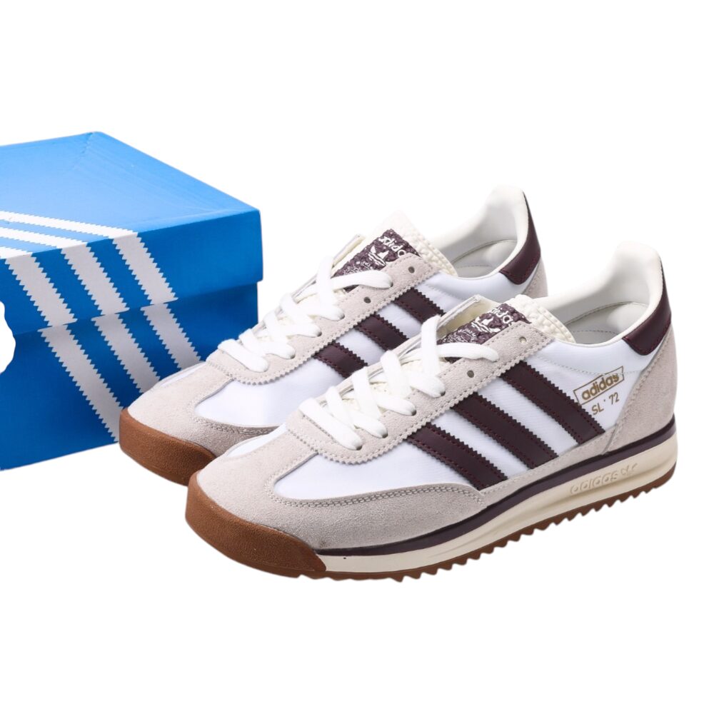 נעלי אדידס-Adidas SL 72 White Burgundy soft – תמונה 6