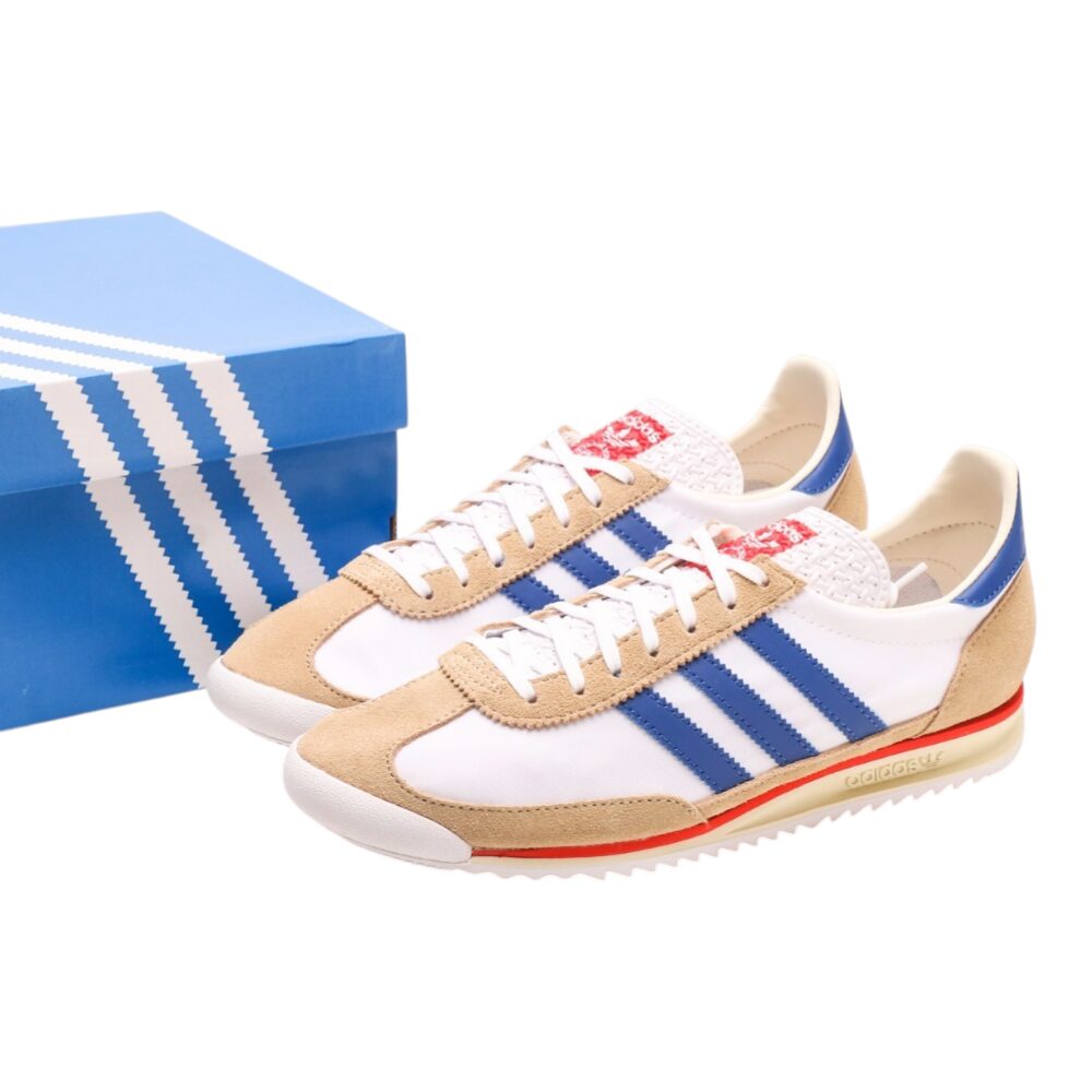 נעלי אדידס-Adidas SL 72 White Blue soft – תמונה 5